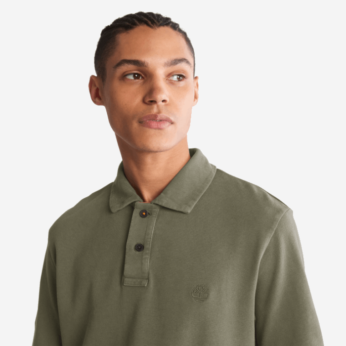 Herre Beklædningsfarvet Pique Poloshirt Grape Leaf Timberland