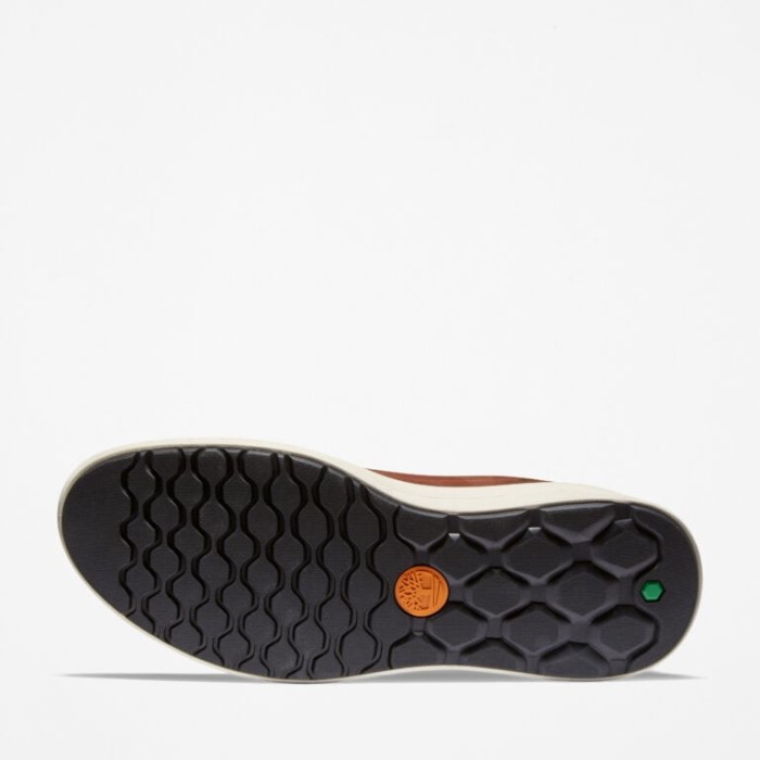 Mænd Grønne Stride Bradstreet Ultra Læder Sneakers Md Brun Fuldnarvet Timberland