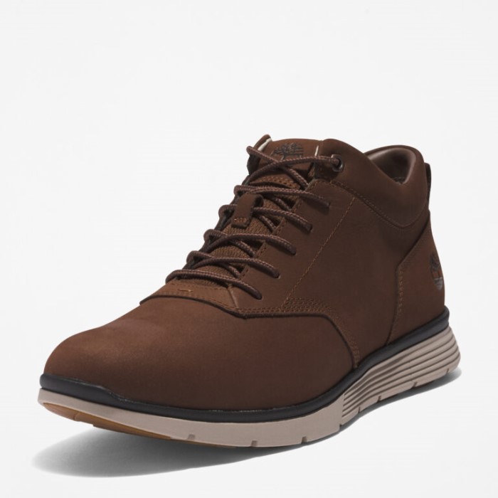 Herre Killington Læder Chukka Sko Dk Brun Nubuck Wtpe Timberland