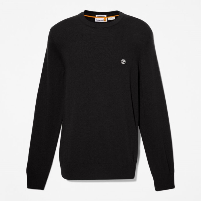 Herre Knox River Crewneck Sweater Sort Timberland