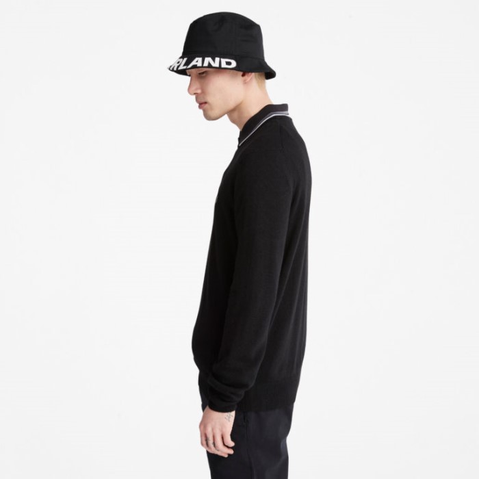 Herre Knox River Crewneck Sweater Sort Timberland