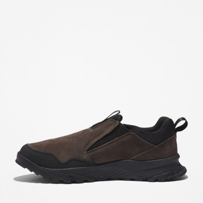 Mænd Lincoln Peak Lite Vandtætte Slip-ons Mørkebrun Ruskind Timberland