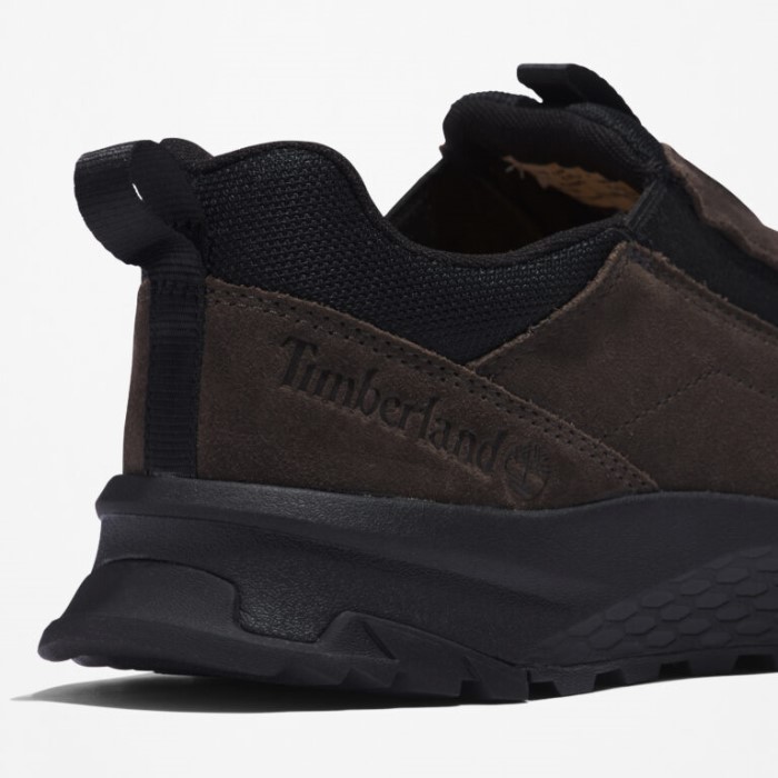 Mænd Lincoln Peak Lite Vandtætte Slip-ons Mørkebrun Ruskind Timberland