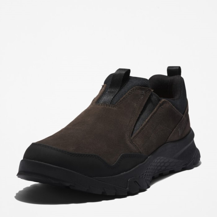 Mænd Lincoln Peak Lite Vandtætte Slip-ons Mørkebrun Ruskind Timberland