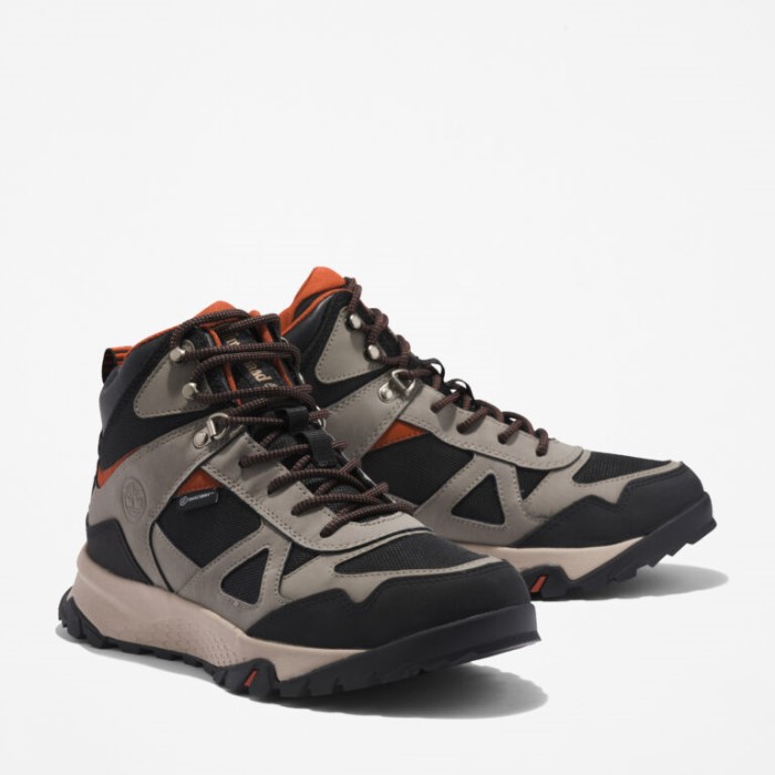 Herre Lincoln Peak Vandtætte Vandrestøvler Mellemgrå Læder Timberland