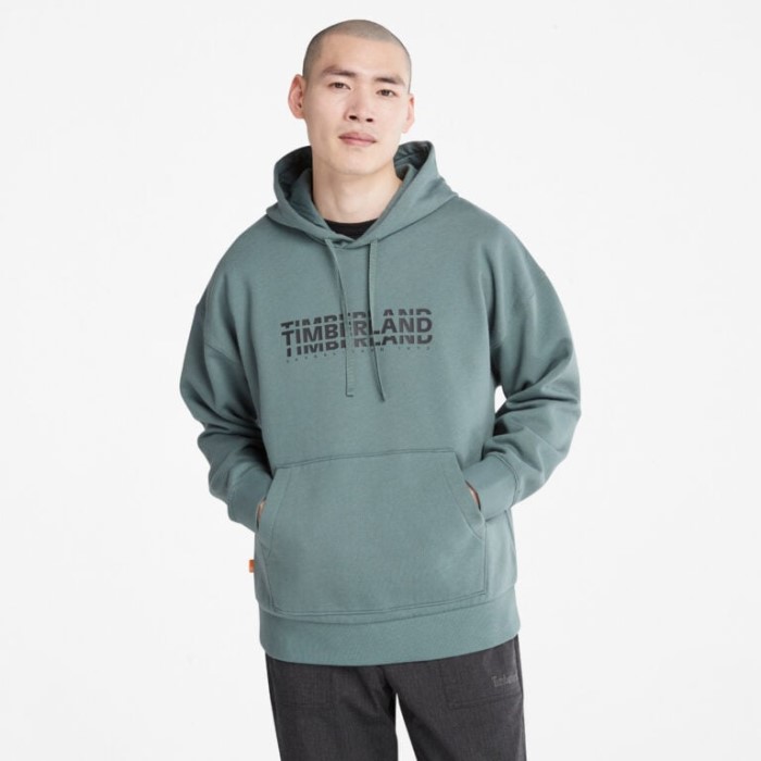 Herre Logo Hættetrøje Balsamgrøn Timberland