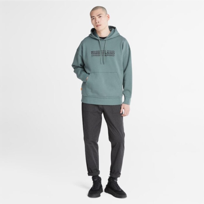 Herre Logo Hættetrøje Balsamgrøn Timberland
