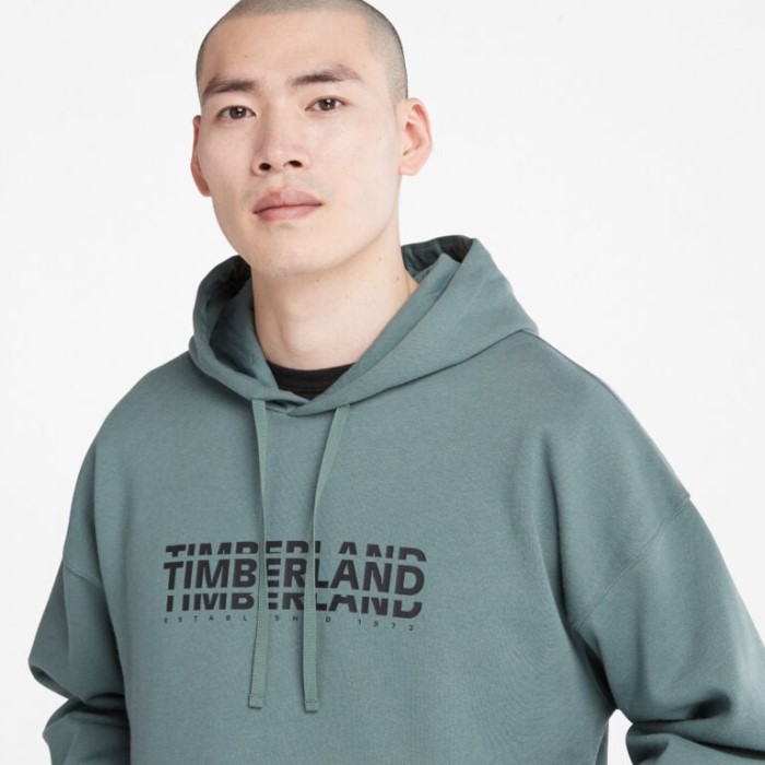 Herre Logo Hættetrøje Balsamgrøn Timberland