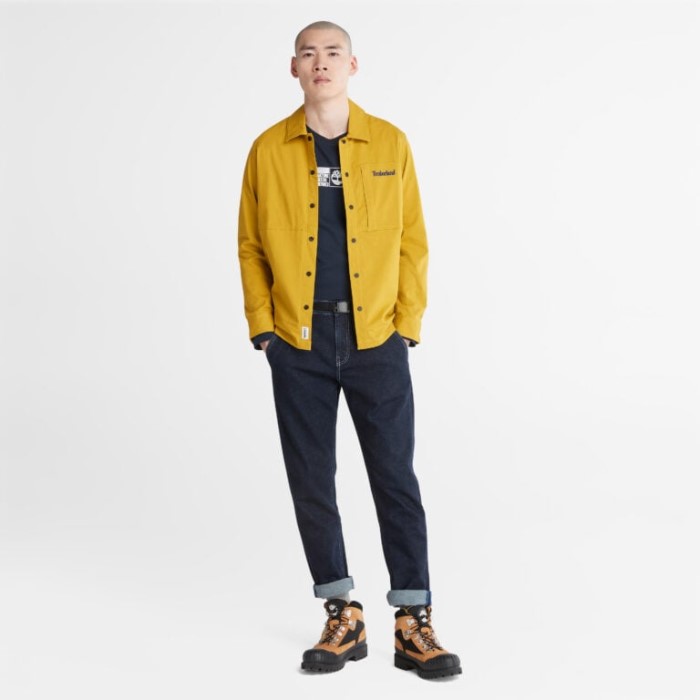 Mænd Langærmet Skjortejakke Med Cordura Teknologi Golden Palm Timberland