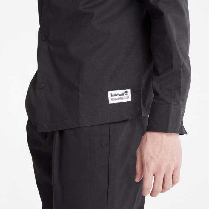 Herre Langærmet Skjorte Med Outlast Stof Sort Yd Timberland