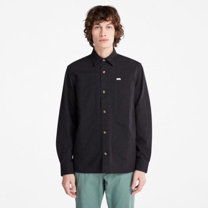 Mænd Langærmet Utility Overshirt Sort Timberland