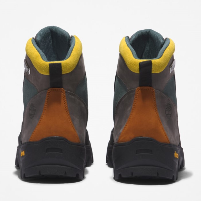 Mænd Mænd Vibram Euro Hiker Shell Tå Støvle Mellemgrå Nubuck Timberland