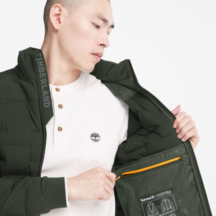 Mænd Mellemvægt Genbrugsdunjakke Grøn Timberland
