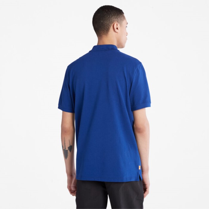 Mænd Millers River Pique Polo Shirt Bellwether Blue Timberland