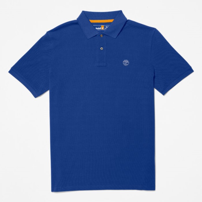 Mænd Millers River Pique Polo Shirt Bellwether Blue Timberland