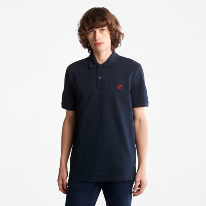 Mænd Millers River Pique Poloshirt Mørk Safir Timberland