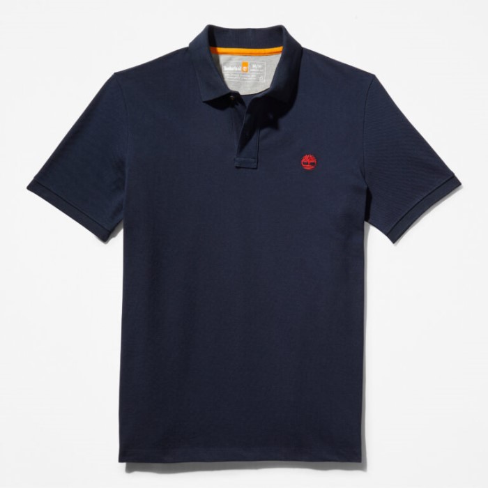 Mænd Millers River Pique Poloshirt Mørk Safir Timberland