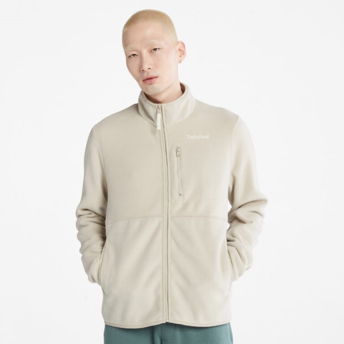 Mænd Mt. Willard Brystlomme Med Lynlås Foran I Fleece-ø Fossil Timberland