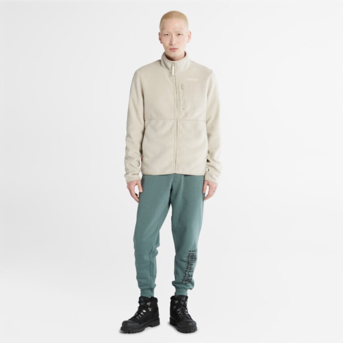 Mænd Mt. Willard Brystlomme Med Lynlås Foran I Fleece-ø Fossil Timberland