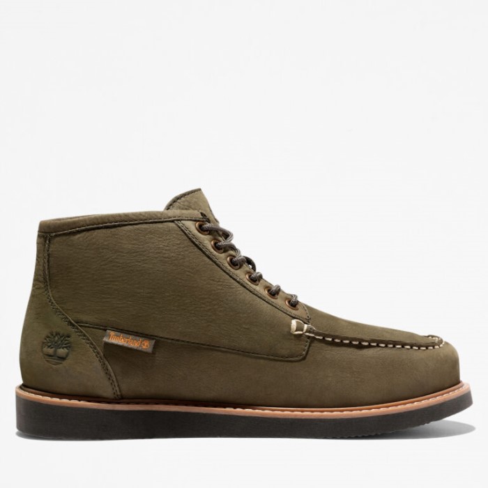Mænd Newmarket Ii Moc-toe Chukka Støvler Mørkegrøn Nubuck Timberland