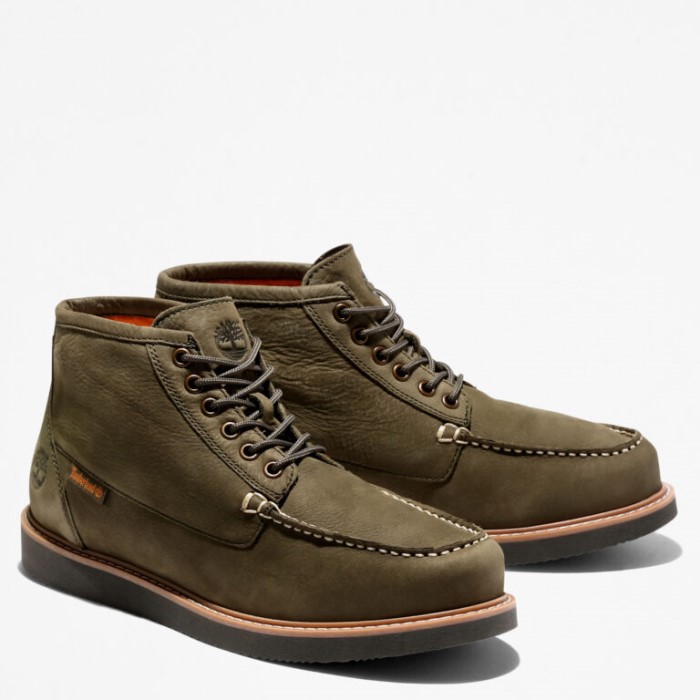 Mænd Newmarket Ii Moc-toe Chukka Støvler Mørkegrøn Nubuck Timberland