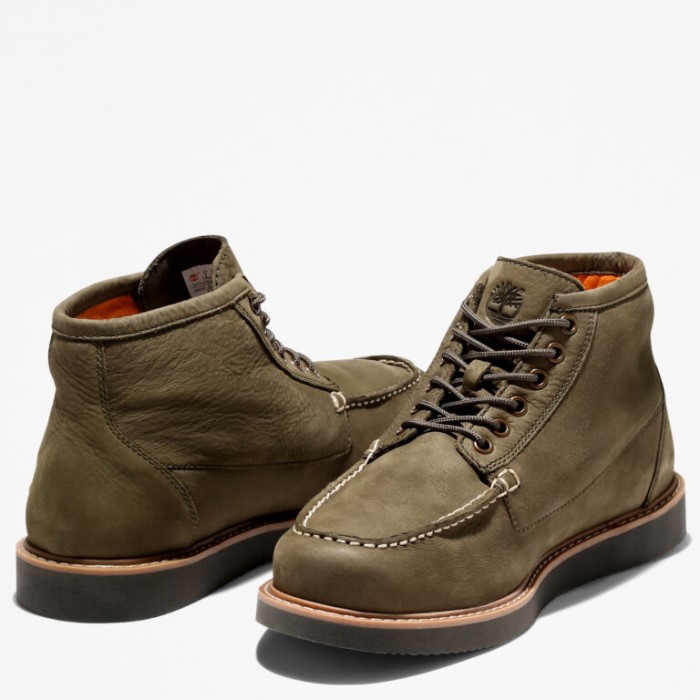 Mænd Newmarket Ii Moc-toe Chukka Støvler Mørkegrøn Nubuck Timberland