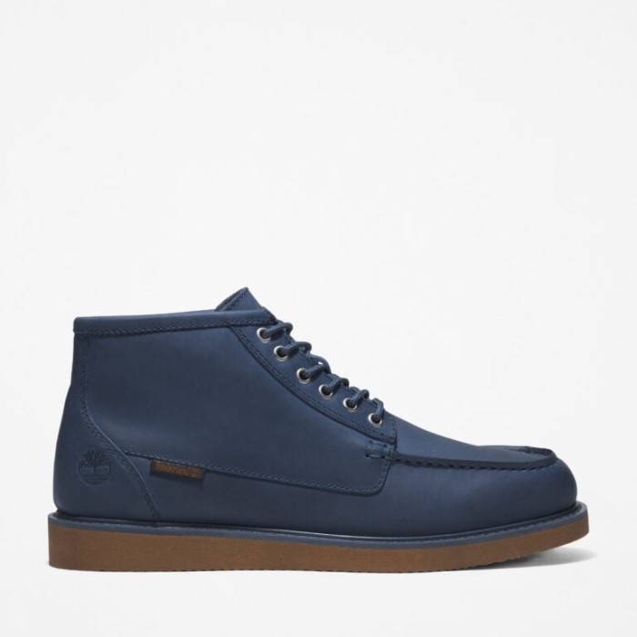 Mænd Newmarket Ii Moc-toe Chukka Støvler Marineblå Fuldkorns Timberland