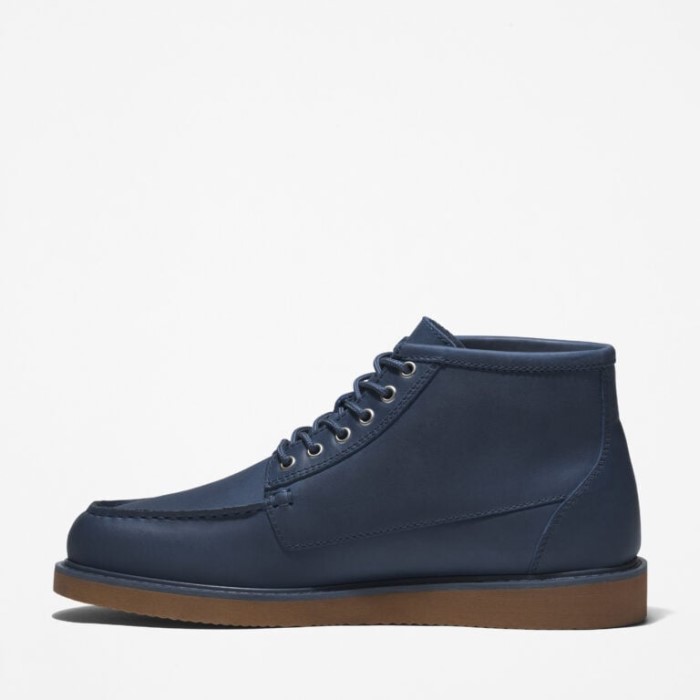 Mænd Newmarket Ii Moc-toe Chukka Støvler Marineblå Fuldkorns Timberland
