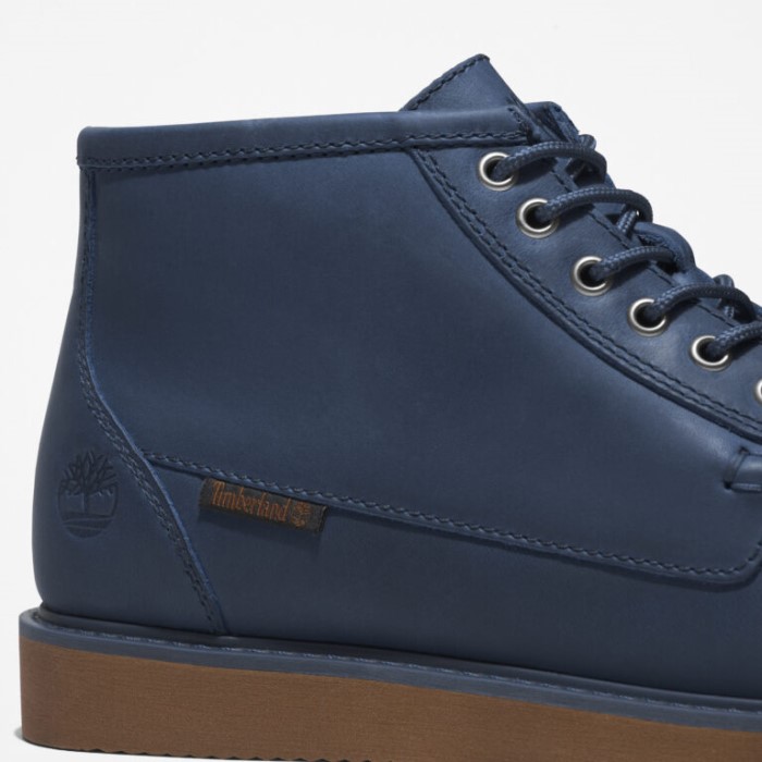 Mænd Newmarket Ii Moc-toe Chukka Støvler Marineblå Fuldkorns Timberland