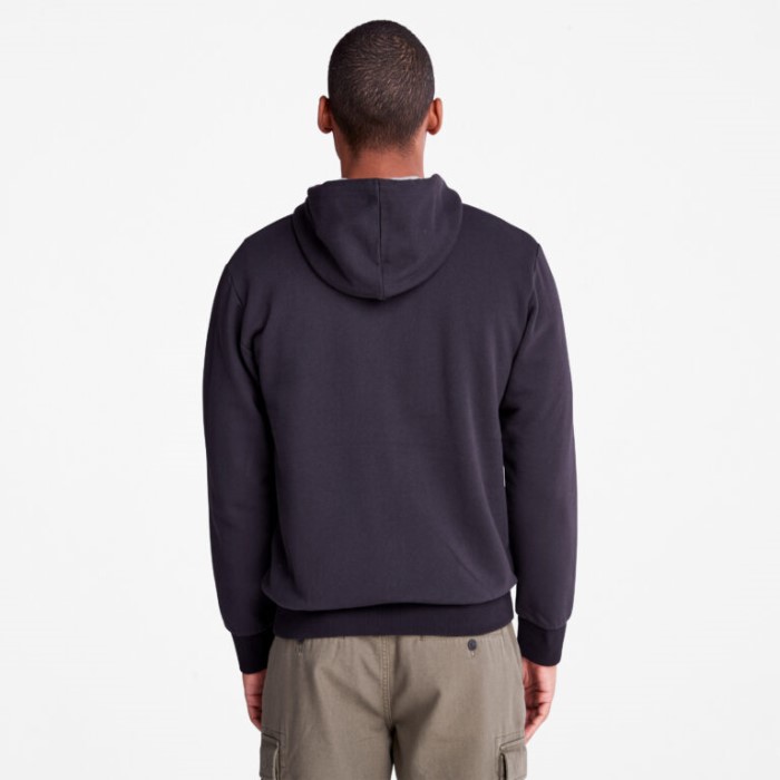 Mænd Oyster River Hættetrøje Med Lynlås Foran Sort Timberland