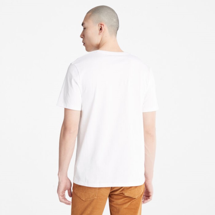 Mænd Fotografisk Print T-shirt Hvid Timberland