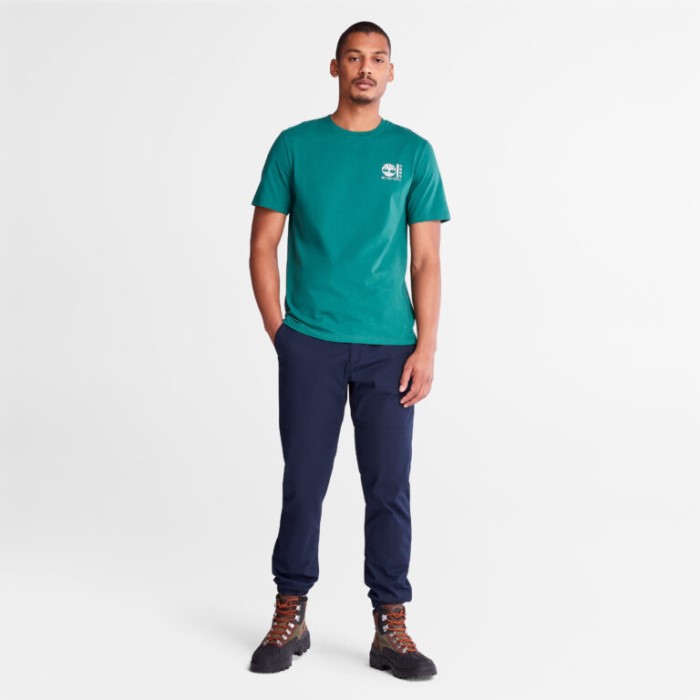 Fotografisk T-shirt Til Mænd Posy Green Timberland