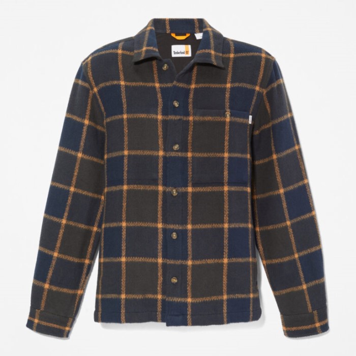 Herre Plaid Overshirt Sort Yd Timberland
