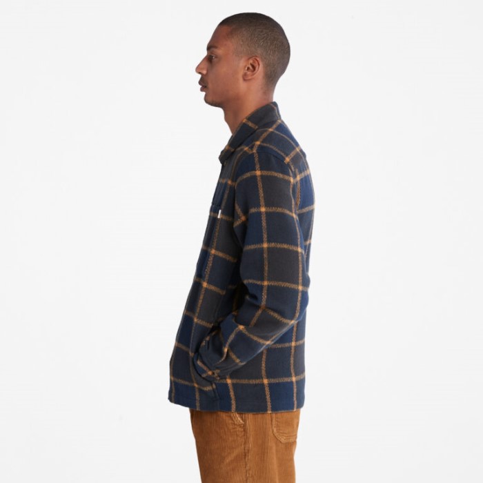 Herre Plaid Overshirt Sort Yd Timberland