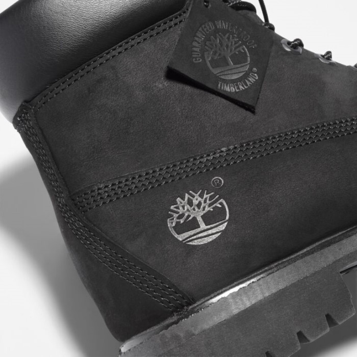 Herre Premium 6-tommer Vandtætte Støvler Sort Nubuck Timberland