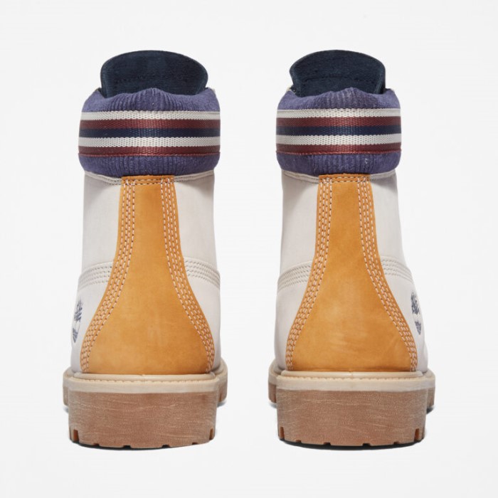 Herre Premium 6-tommer Vandtætte Støvler Hvid Nubuck Timberland