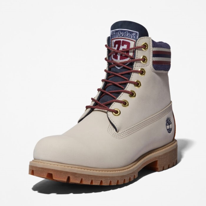 Herre Premium 6-tommer Vandtætte Støvler Hvid Nubuck Timberland