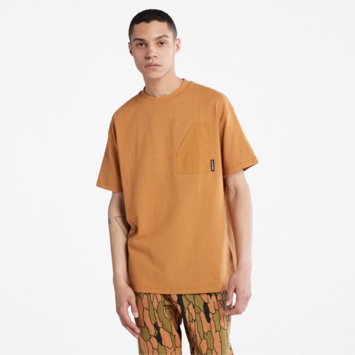 Mænd Progressiv Utility Sværvægts T-shirt Wheat Timberland