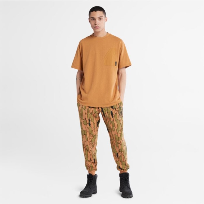 Mænd Progressiv Utility Sværvægts T-shirt Wheat Timberland