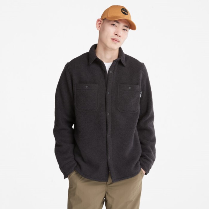 Mænd Progressiv Utility High-pile Fleece Overshirt Sort Timberland