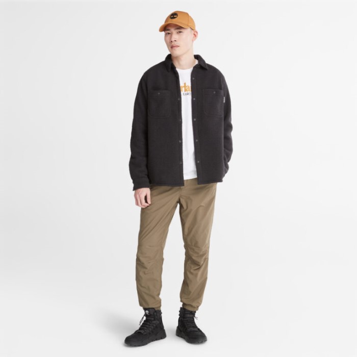 Mænd Progressiv Utility High-pile Fleece Overshirt Sort Timberland