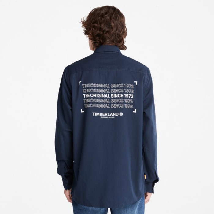 Mænd Progressiv Utility Overshirt Mørk Safir Timberland