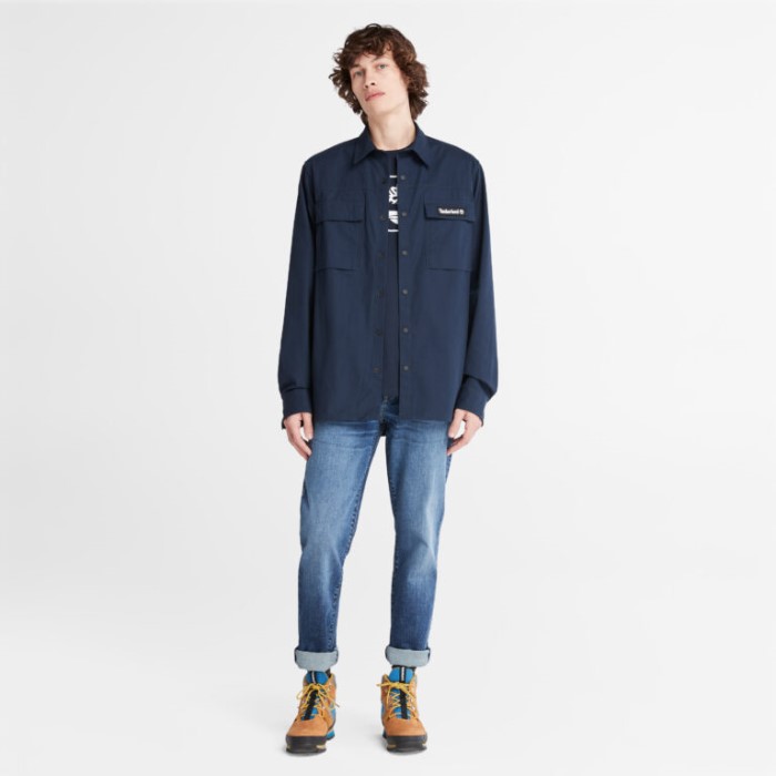 Mænd Progressiv Utility Overshirt Mørk Safir Timberland