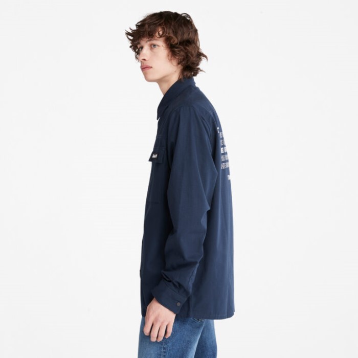 Mænd Progressiv Utility Overshirt Mørk Safir Timberland