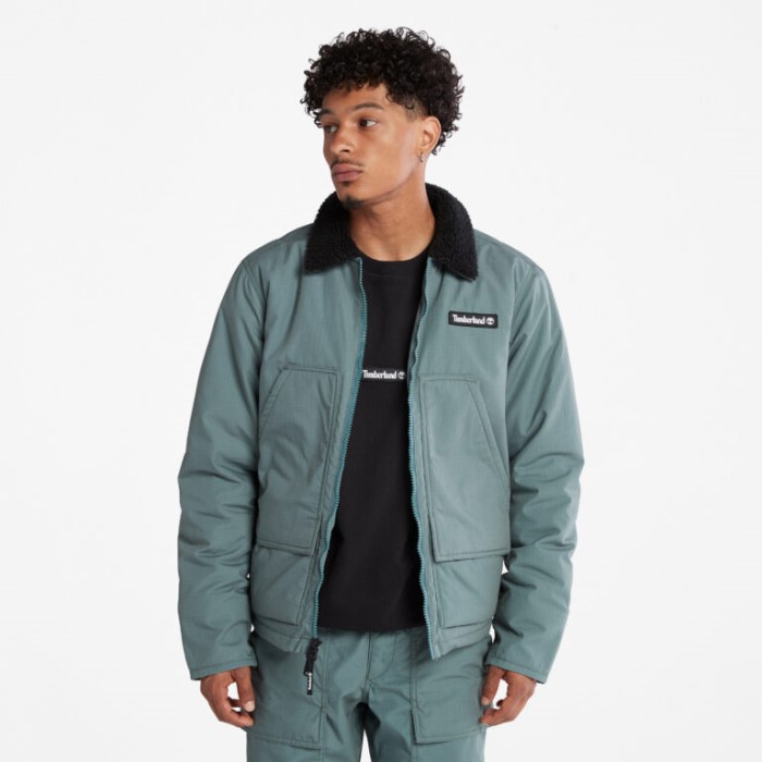 Mænd Progressive Utility Vandafvisende Chore Jakke Balsam Green Timberland