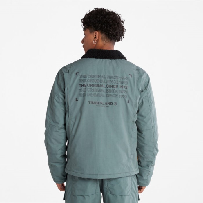 Mænd Progressive Utility Vandafvisende Chore Jakke Balsam Green Timberland