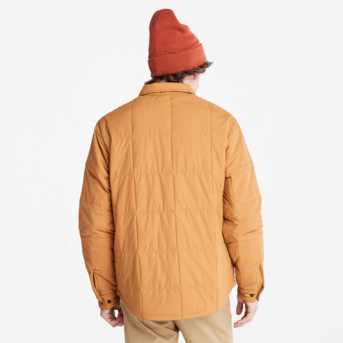 Mænd Progressive Utility Vandafvisende Quiltet Overshirt Wheat Timberland
