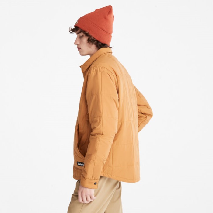 Mænd Progressive Utility Vandafvisende Quiltet Overshirt Wheat Timberland