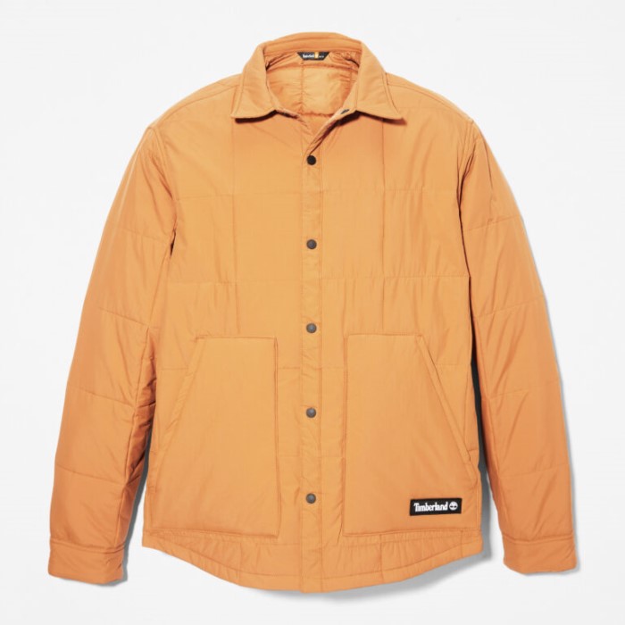 Mænd Progressive Utility Vandafvisende Quiltet Overshirt Wheat Timberland