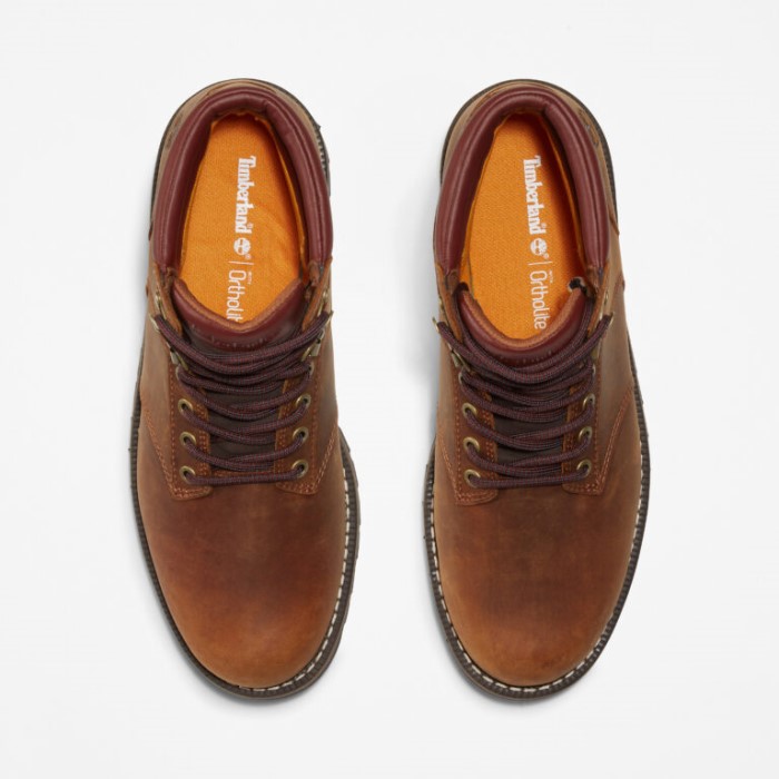 Mænd Redwood Falls Vandtætte Vandrestøvler Rust Fuldkorns Timberland